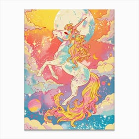 Unicorn In The Sky  Canvas Print