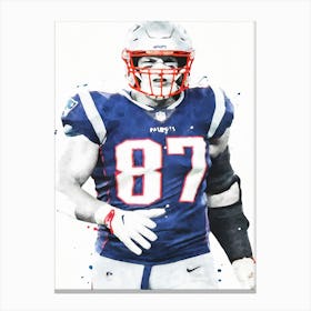 Rob Gronkowski New England 1 Canvas Print