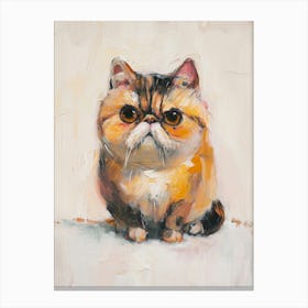 Exotic Shortrhair Cat Painting 1 Canvas Print