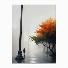 Foggy Morning Canvas Print