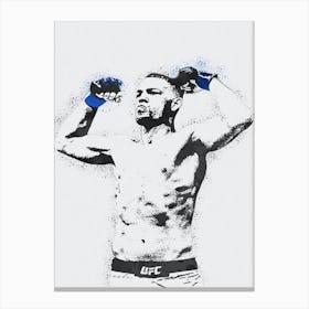 Nate Diaz Ufc Painting Canvas Print