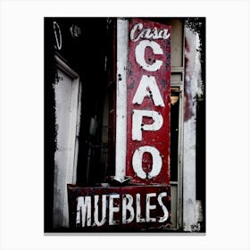 Casa Capo Muebles Canvas Print