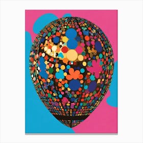 Balloon With Polka Dots Canvas Print