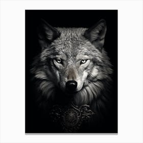 Indian Wolf Portrait 3 Canvas Print