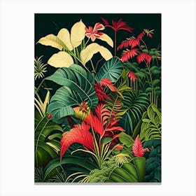 Tropical Paradise 7 Botanicals Canvas Print