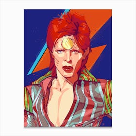 David Bowie Ziggy Stardust Canvas Print