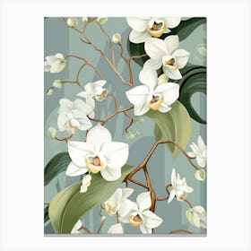 Orchids Wallpaper Canvas Print