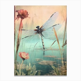 Dragonfly Meadows Pastel 2 Canvas Print