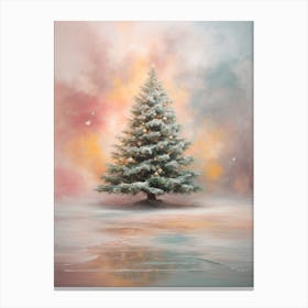 Ai Generated Christmas Tree Canvas Print