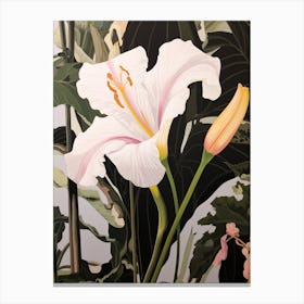 Flower Illustration Lily 4 Canvas Print