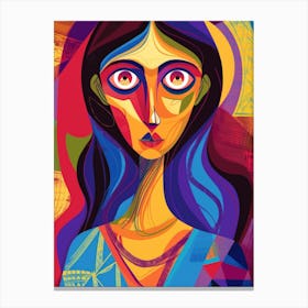 Woman'S Face 96 Canvas Print