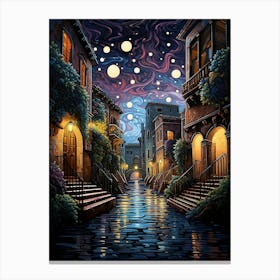Canal Dreams: Venice's Timeless Waterfront Canvas Print