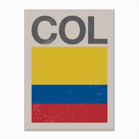 Columbia Flag Canvas Print