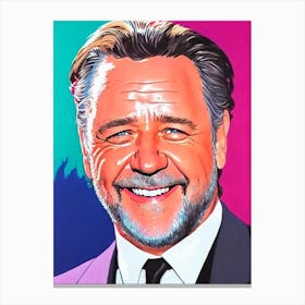 Russell Crowe Pop Movies Art Movies Canvas Print