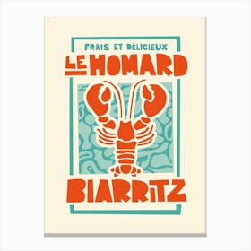 French Lobster Canvas Print