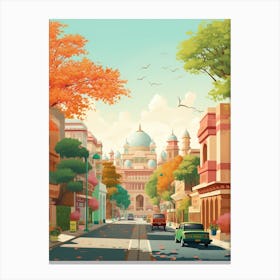 New Delhi In Autumn Fall Travel Art 1 Canvas Print