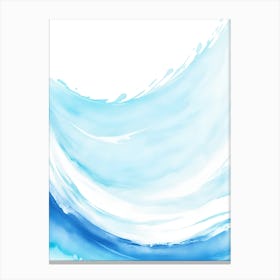 Blue Ocean Wave Watercolor Vertical Composition 152 Leinwandbild