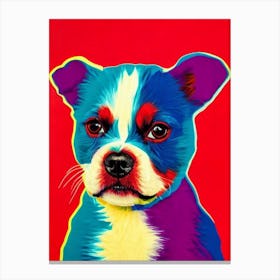 Newfoundland Andy Warhol Style dog Canvas Print