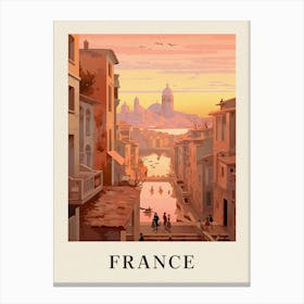 Vintage Travel Poster France 3 Canvas Print