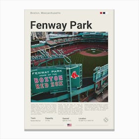 Baseball - Boston Red Sox - Fenways Park 2 Canvas Print