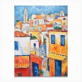 Rabat Morocco 4 Fauvist Painting Canvas Print