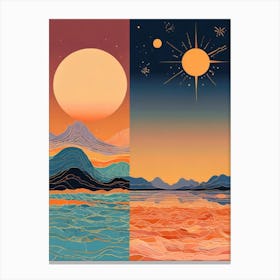 Sunset In The Sky Canvas Print