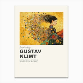 Museum Poster Inspired By Gustav Klimt 1 Canvas Print