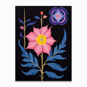 Larkspur 4 Hilma Af Klint Inspired Flower Illustration Canvas Print