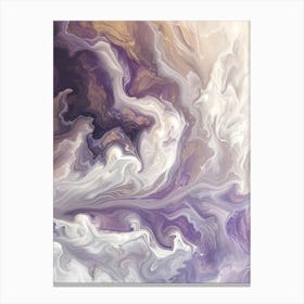 Purple Abstract Painting Canvas Print