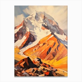 Aconcagua Argentina 2 Mountain Painting Canvas Print