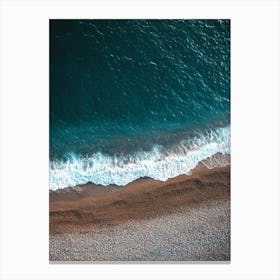 Aerial View Of A Beach 81 Canvas Print