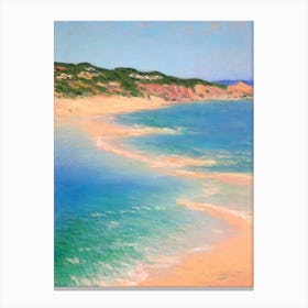 Plage De Palombaggia Corsica France Monet Style Canvas Print