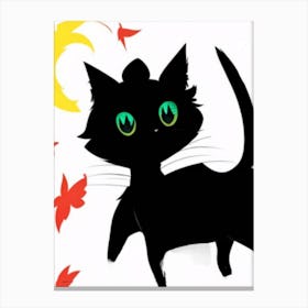 Black Cat Canvas Print