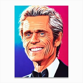 Willem Dafoe Pop Movies Art Movies Canvas Print