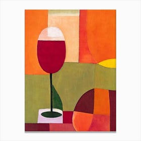 Bellini Paul Klee Inspired Abstract Cocktail Poster Canvas Print
