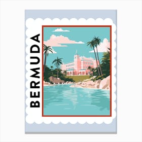 Bermuda 2 Travel Stamp Poster Canvas Print