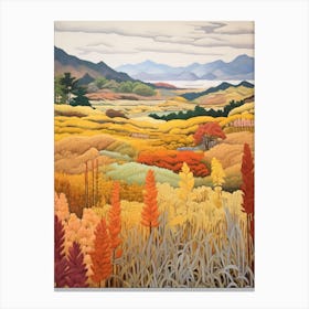 Autumn National Park Painting Fuji Hakone Izu National Park Japan 2 Canvas Print