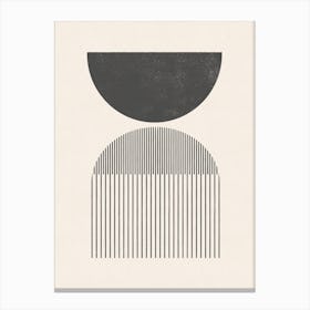 Woodblock Shapes And Lines Canvas Print