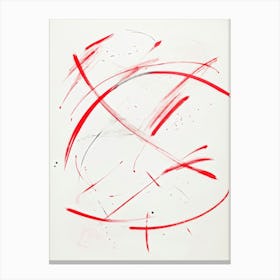 Abstract Design Featuring A Collection Of Organic Marks Circular Strokes Meeting Atcdoticals Empha (7) Canvas Print