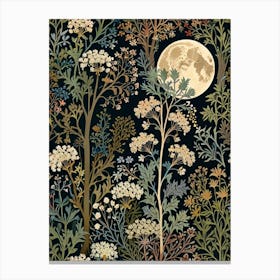 William Morris Moonlight In The Forest 36 Canvas Print