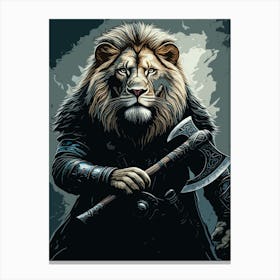 Lion Viking Leinwandbilder