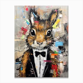 Squirrel gentleman Canvas Print