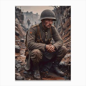 The Emotional Toll Of War: WW1 ~Reimagined 17 Canvas Print