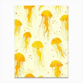 Yellow Jellyfish 3 Canvas Print