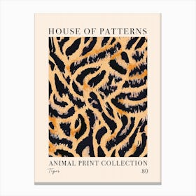 House Of Patterns Tiger Animal Print Pattern 8 Canvas Print