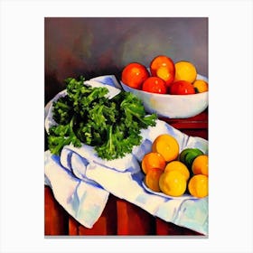 Rapini 3 Cezanne Style vegetable Canvas Print