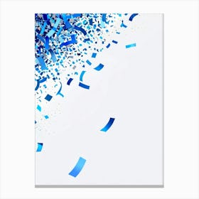 Blue Confetti Canvas Print