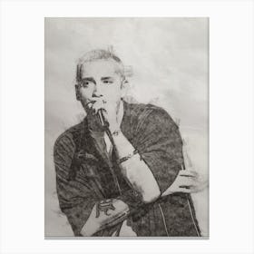 Eminem By Person Canvas Print