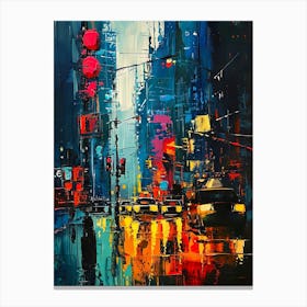 New York City At Night 3 Canvas Print