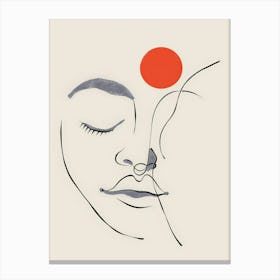 Face Of A Woman 35 Canvas Print